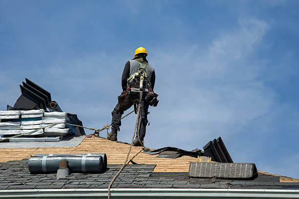 Professional Gutter Installation technician working in Newburg, PA
